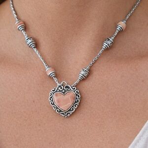 Brighton Romantic Silver Heart Pendant Necklace